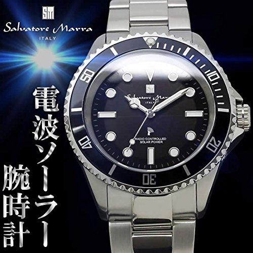 Часы-радио Salvatore Marra на солнечных батареях Наш магазин Limited Watch Radio Solar Business SM16103 Серебристо-черный [Salvatore Marra] Мужские дайверские