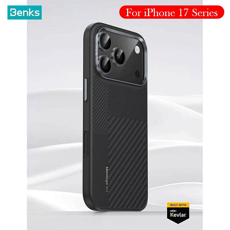 Benks Case For iPhone 17 Pro Max Kevlar Wireless Charging Back Cover Case for iPhone 17 Pro