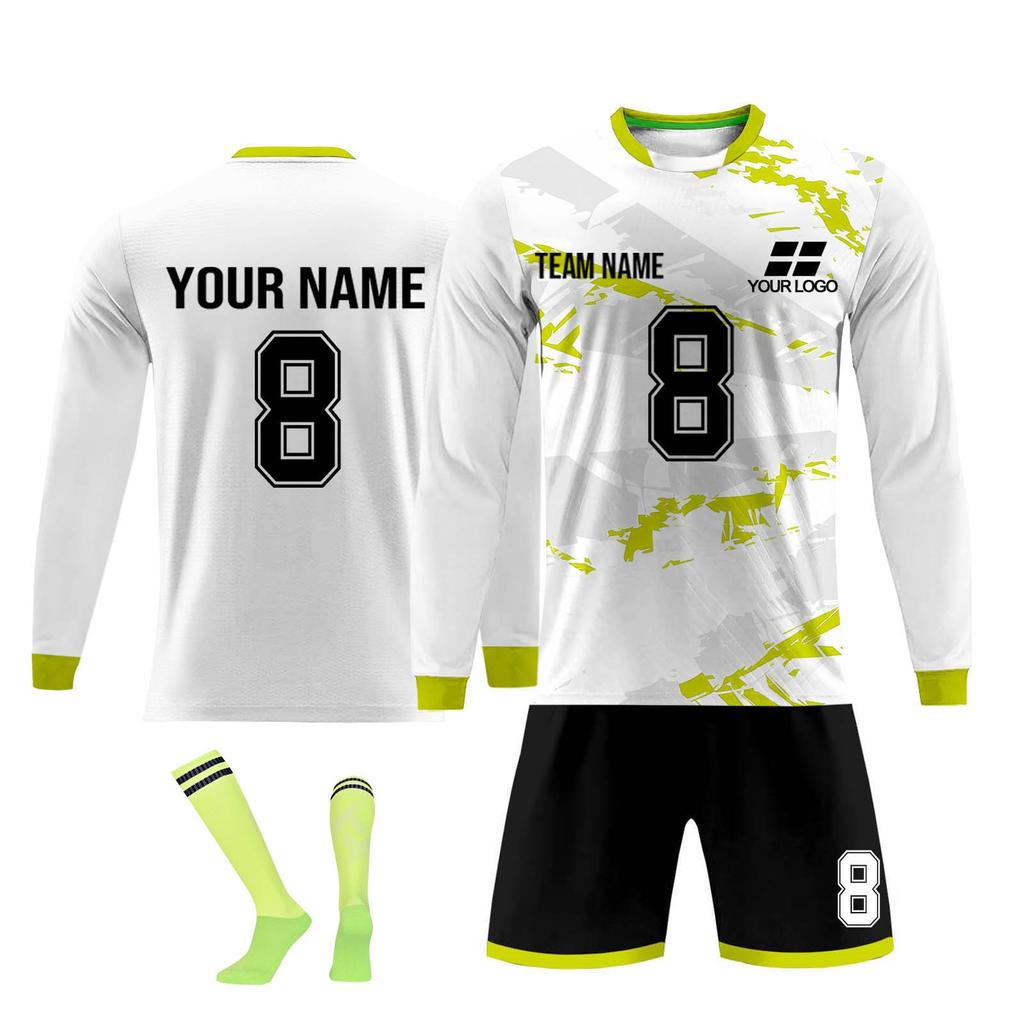 Personalised Shirts Kit Mens Girls With Name Number Custom Football Jerseys For Boys Training Suit