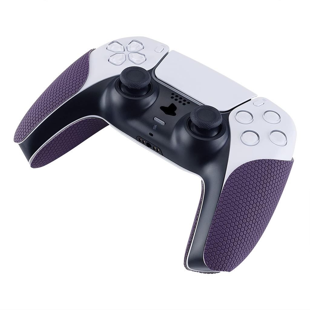 EXtremeRate Sweat Absorbing Grip, совместимая с PlayVital PS5, мягкая резиновая накладка, наклейка на ручку, совместимая с текстурированной поверхностью в виде сот PS5