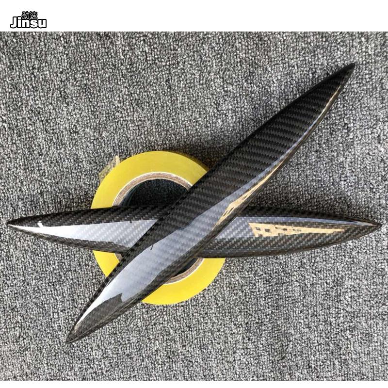 For Infiniti G35 Sedan 2002 - 2007 Carbon Fiber Headlight Cover Eyelids V35 Fiber Glass FRP Primer Front Lamp Decorative Sticker