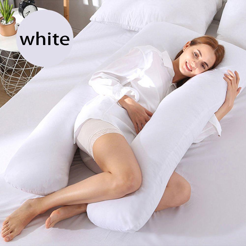 Cotton U-type Maternity Pillow Case Sleeping Support U-Shape Pillows Pillow Cover
