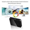 4K HDMI-разветвитель 1x2 HDMI-переключатель 1 вход 2 выхода Видеораспределитель Усилитель Двойной дисплей для HDTV Приставки ПК Монитора Проектора Ноутбука