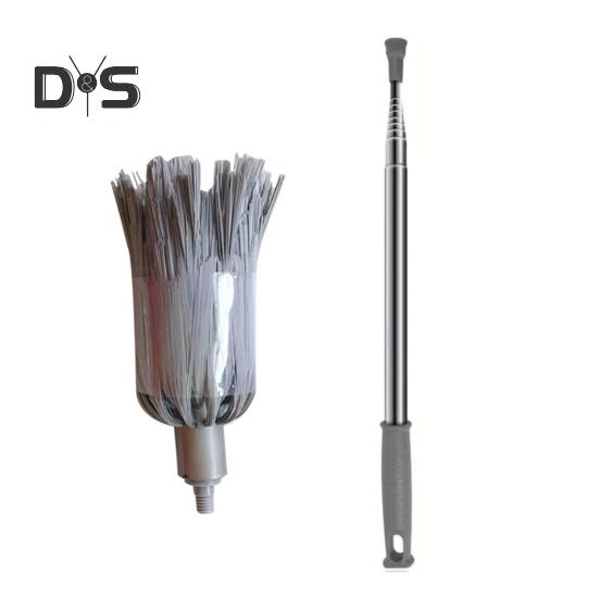 Пылесос с удлинителем Телескопический инструмент для уборки из нержавеющей стали Компактная многоцелевая щетка для уборки