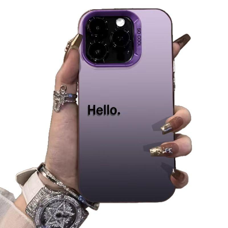 Привет, Минималистичный чехол для телефона Подходит для iPhone 17/16 Pro/15 Pro Max, 14 Pro/13 Премиум-версия.