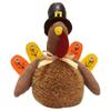 Handmade Thanksgiving Turkey Plush Doll Decoration Soft Stuffed Animal Toy For Fall Photography Autumn Harvest Festival Tabletop Decor