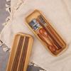 FSC Certified Product: YOSHIKI Bamboo Cutlery Case, Chopstick Holder, Stylish Spoon Case, Chopstick and Spoon Holder, Cutlery Tray, Household Use, SDG