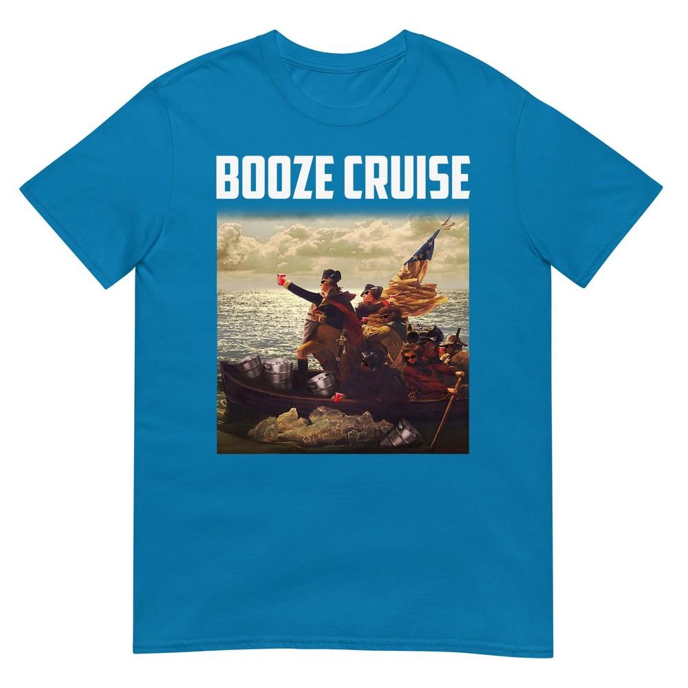 Political Party Booze Cruise Shades Red Cups Tshirt