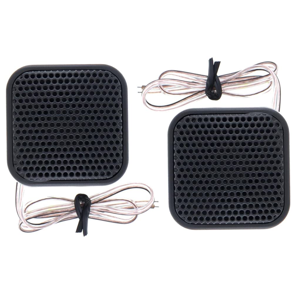 Roisin 2 Pieces 500W Mini High Efficiency Car Tweeter Speaker for Car Audio System, Horn Audio, Music Stereo Speaker