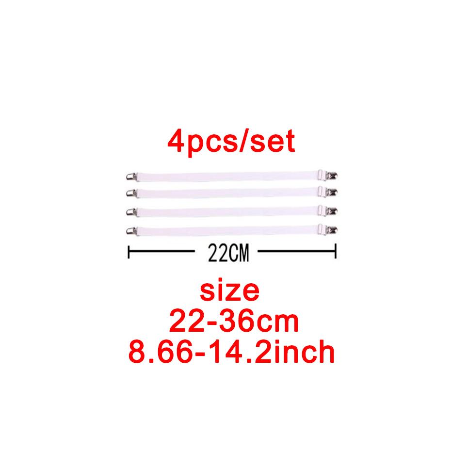 4 шт./компл. эластичная простыня, застежка, захваты для простыни, ремень, регулируемый наматрасник, держатель для одеял, комплект простыней