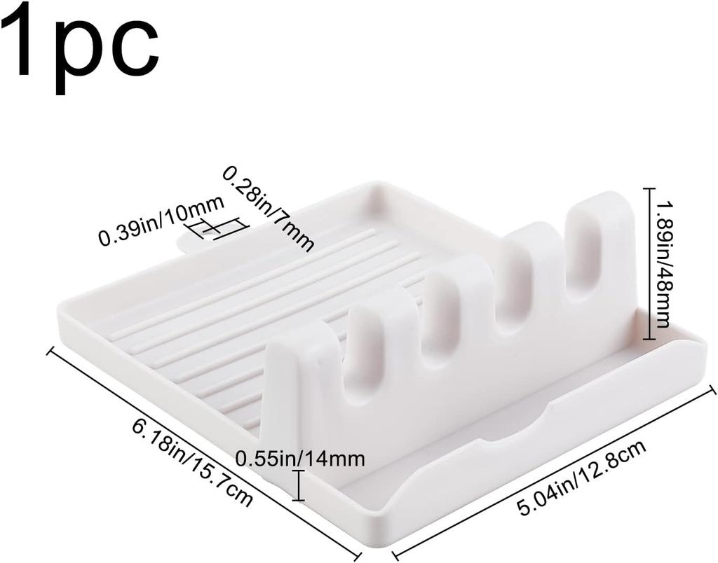 Paint Brush Rest Holder White Plastic Paintings Brushes Rests Drip Tray Pad for Watercolor Oil Acrylic Painting Crafts Party Art