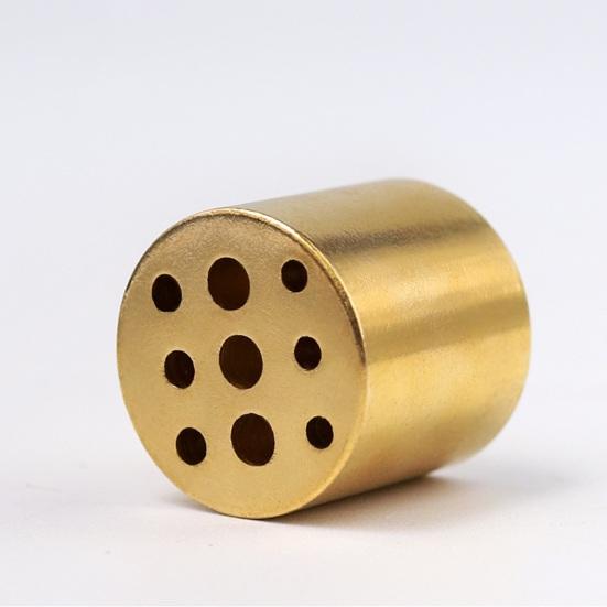 Decorative Mini Incense Holder Copper Heat-resistant Incense Base with 9 Holes Creative Sandalwood Incense Burner