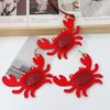 Summer Pu Leather Lobster Pendant Cute Bag Charm Multi-color Pu Crab Keychain  Car Accessory