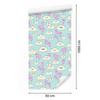 Joyful clouds and pink balloons wallpaper for living room and bedroom 50x1000
