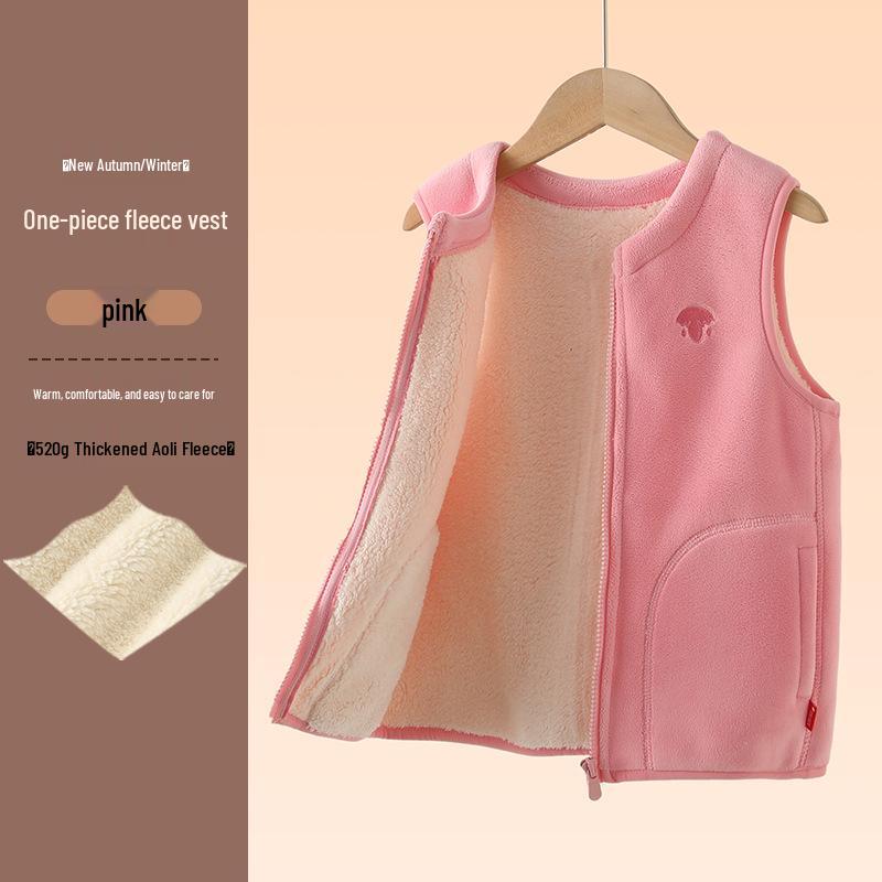 Детский зимний жилет на толстом флисе - Теплая верхняя одежда для подростков