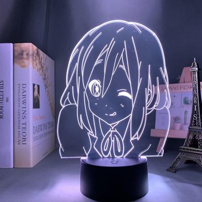 Аниме K-ON ночник Хирасава Юи рисунок цвета меняющаяся настольная лампа декор для спальни подарок