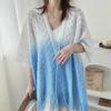 Women's Tie-Dye Tassel Knit Shawl - Spring & Autumn Fashion Cape