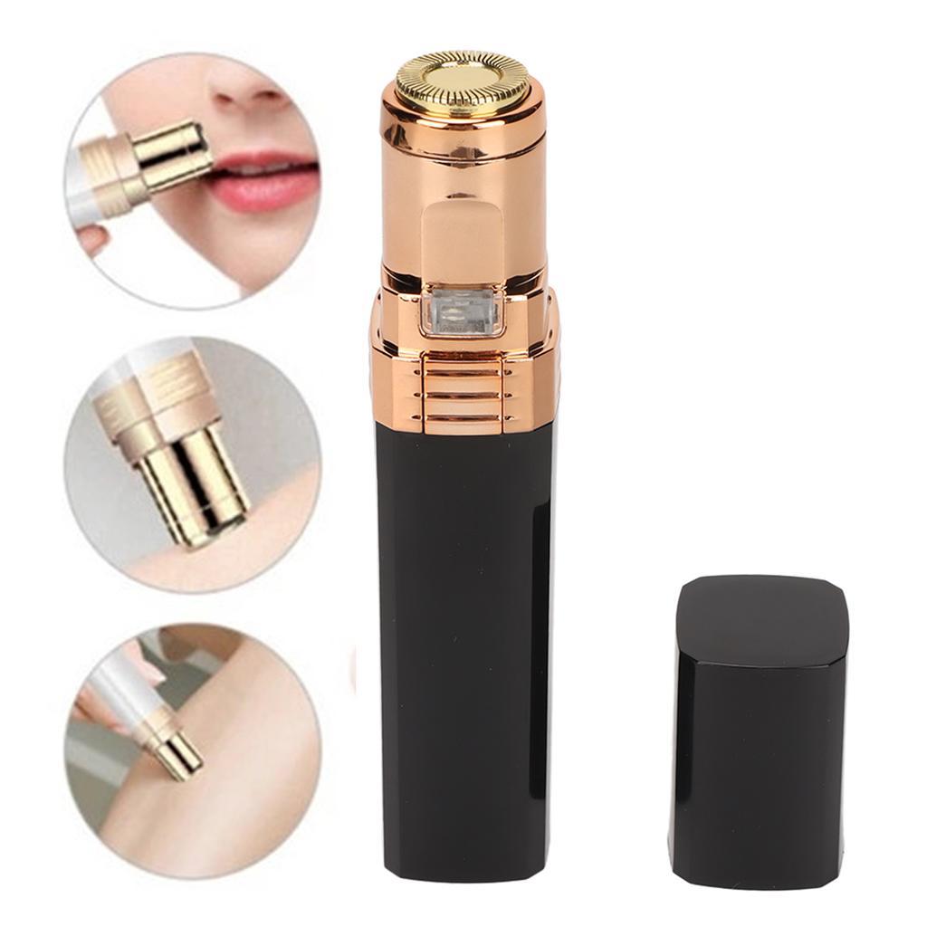 Женский триммер для лица Электрическая помада Портативная форма Бритва для волос Очиститель USB-кабель для женского макияжа