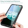 Phone Case For Xiaomi Redmi 15C 4G (EU) (173mm)/15C 5G (EU) (173mm)/Poco C85 4G (173mm) Acrylic+TPU Clear Cover with PET Screen Film