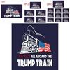 Trump Donald 10pcs Bumper Sticker 2020 All Aboard The Trump Train Car Stickers