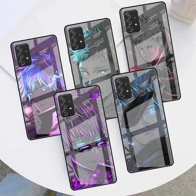 Стеклянный чехол для Samsung Galaxy A52 A71 A50 A51 A70 A21s A31 A72 A10 A12 A30 A22 5G чехол для телефона Jujutsu Kaisen