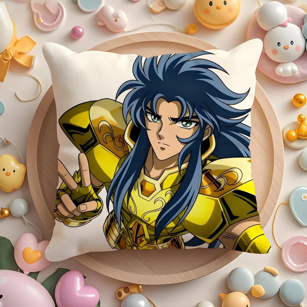 Чехол на подушку Аниме S-Saint S-Seiya для дома и автомобиля, многоцелевой чехол на подушку - Двусторонний, Мягкий и прочный для повседневного использования