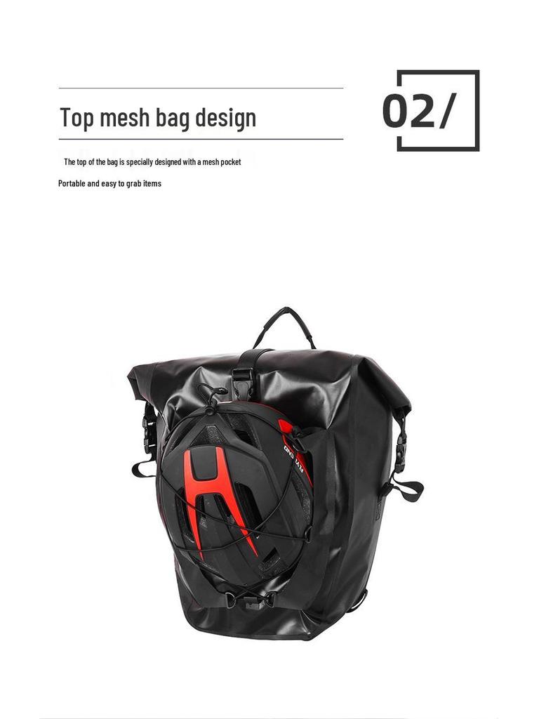 Задний багажник для горного велосипеда и сумка на седло - Велосипедный рюкзак и аксессуары из ТПУ