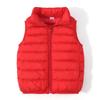 Жилет для мальчиков, зимняя легкая куртка, повседневный жилет с воротником-стойкой, детская мода, корейское пальто, осенняя одежда для девочек, жилеты