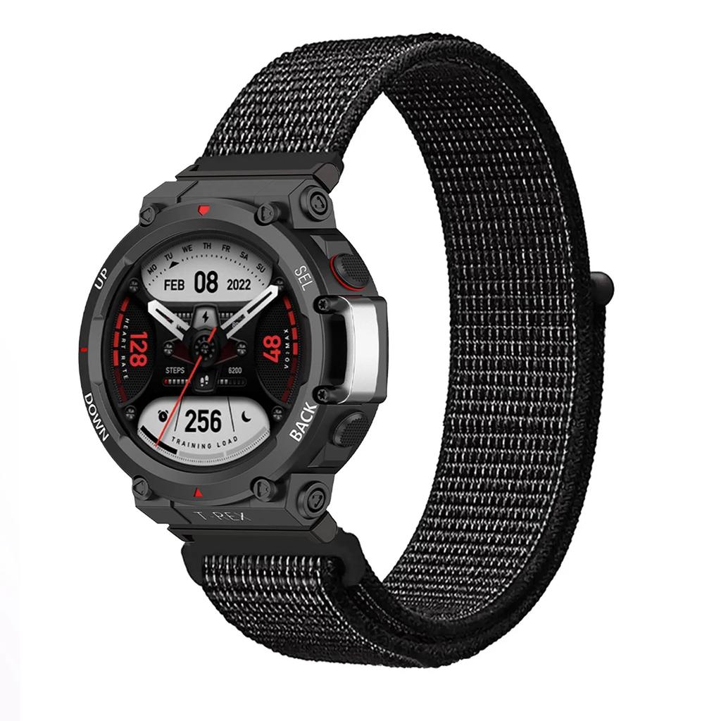 Нейлоновый ремешок-петля для умных часов Huami Amazfit T-REX 3/2, женский/мужской браслет для Amazfit T-Rex/T-Rex Pro, ремешок на запястье Correa