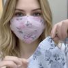 Маска для лица с защитой глаз, узор "Розы", блокирующая УФ-излучение, Женская маска, Маска для защиты от солнца для женщин и девушек