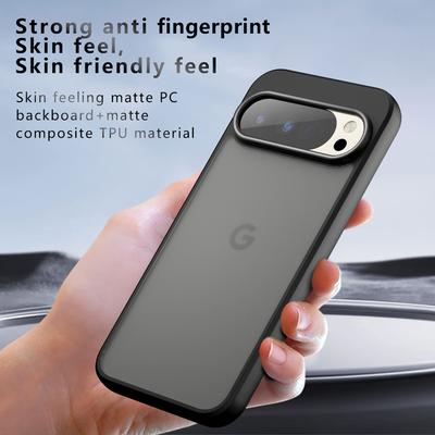 Для Google Pixel 10 Pro XL Чехол Противоударный Матовый на ощупь Матовый ПК+ТПУ Защита от отпечатков пальцев Прозрачная крышка для Google Pixel 10