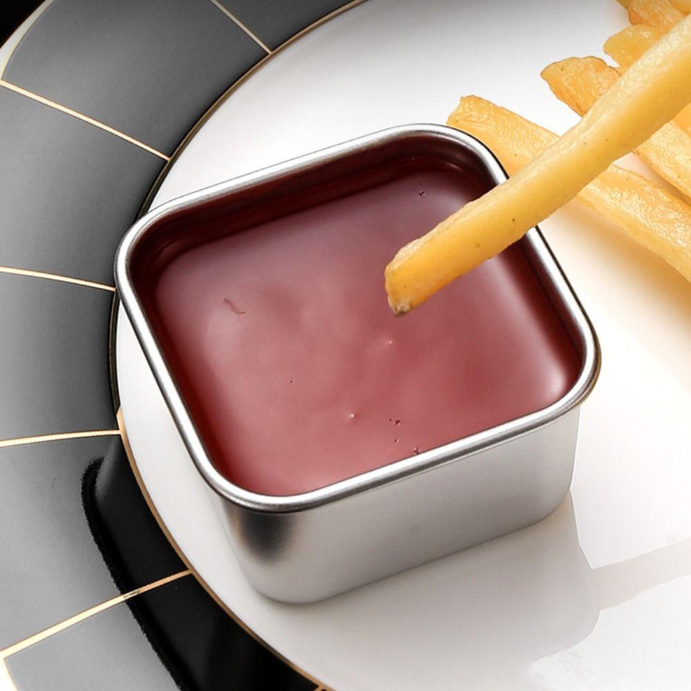 6 шт. Герметичный соусник квадратный контейнер для закусок контейнер для хранения продуктов стаканчик для салатной заправки рабочий