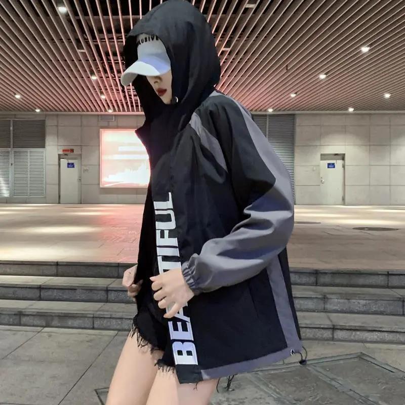 WTEMPO Женские водонепроницаемые куртки весна осень бутик ветровки с капюшоном мягкие удобные топы на молнии повседневные свободные пальто