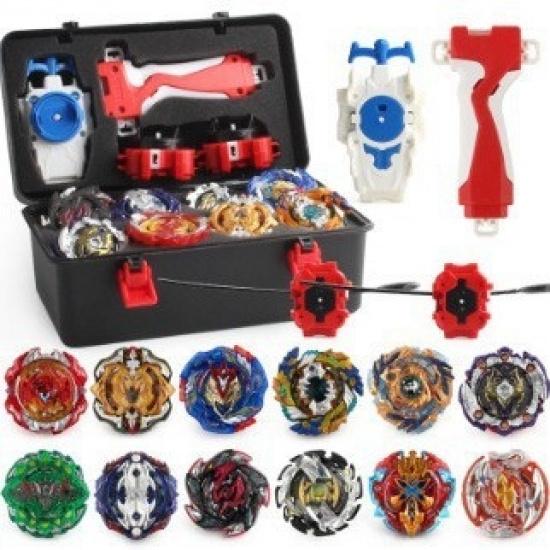 Hit Battle Toy for Kids - Hurricane CX Burst Beyblade Set, Complete with Attack Battle Plate and Launcher