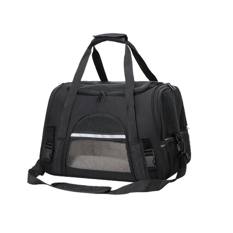 Foldable Breathable Pet Carrier: Large Capacity, Portable Bag for Small Cats - Ideal for Outdoor and Car Travel