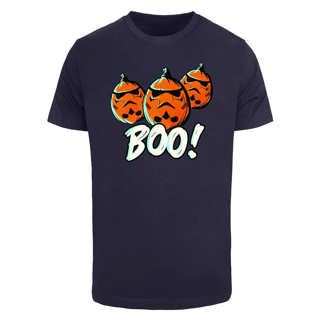 STAR WARS Mens Boo! Stormtrooper Pumpkin Cotton T-Shirt