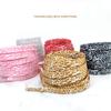 Flat Burst Crack Texture Shoelaces Rope Sports Shoe Laces Leopard Print Cement Flame Red Printing Shoestring 17 Colors