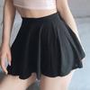 Lady Mini Skirts Club Sexy Sweet Harajuku Girls Dance Short Skirt Street High Waist Ice Silk A-Line Flared Pleated Women Dress