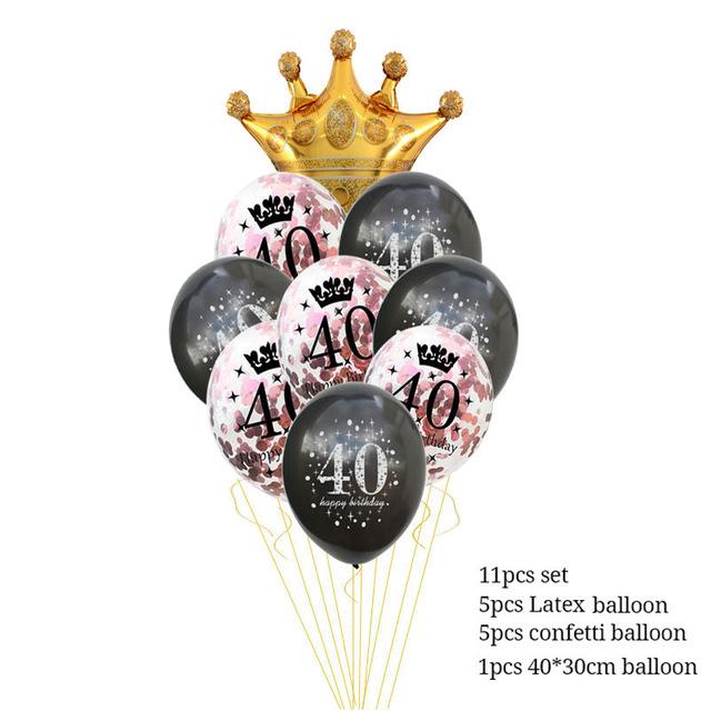 С днем рождения 30 40 50 60 годовщина украшения дня рождения для взрослых латексные шары цифры гелиевые шары 30-й день рождения Anniversaire