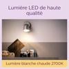 Ampoule LED spot - PHILIPS - GU10 - 5W - 35W - Pack de 6 ampoules - 255 lumens - Blanc chaud
