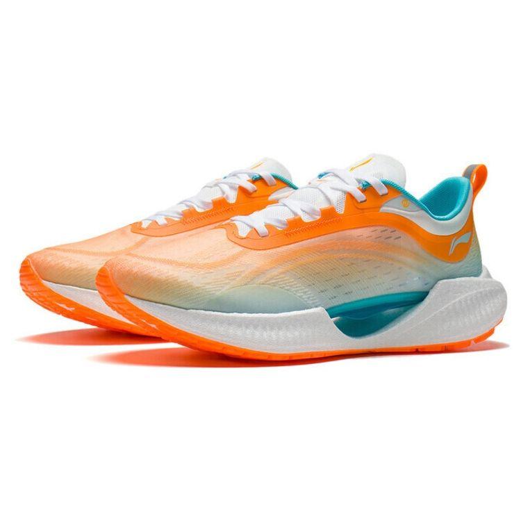 Кроссовки Li Ning Ultra Light 19 светоотражающие легкие нескользящие износостойкие амортизирующие низкие мужские кроссовки оранжево-синие ARBS001-13
