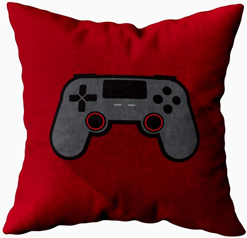 Геймерский игровой контроллер джойстик чехол для подушки красный клетчатый наволочки 45x45 см игровой джойстик Play Video футболка с принтом