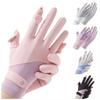 Sun Protection Gloves For Women Breathable Sunscreen Ice Silk Gloves Colorful Elegance Thin Design Outdoor Cycling Sports Gloves