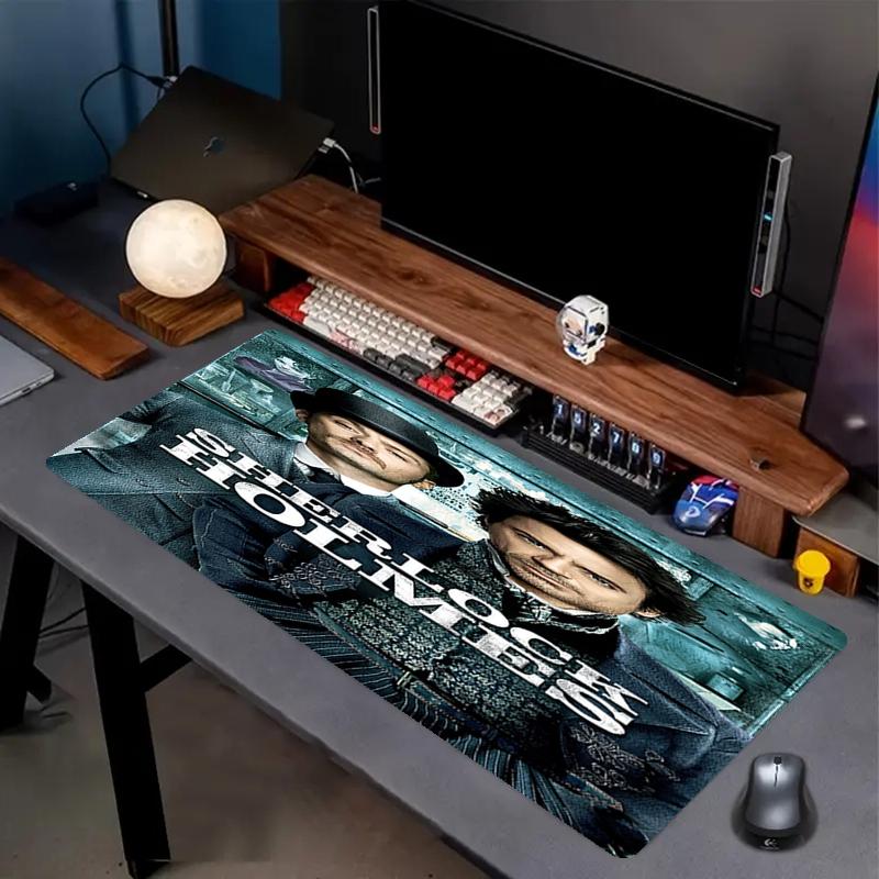 Sherlock Holmes Theme Mouse Pad, Non Slip Rubber Base, Multifunctional Office & Home Decor, Perfect for Workspace Personalization.