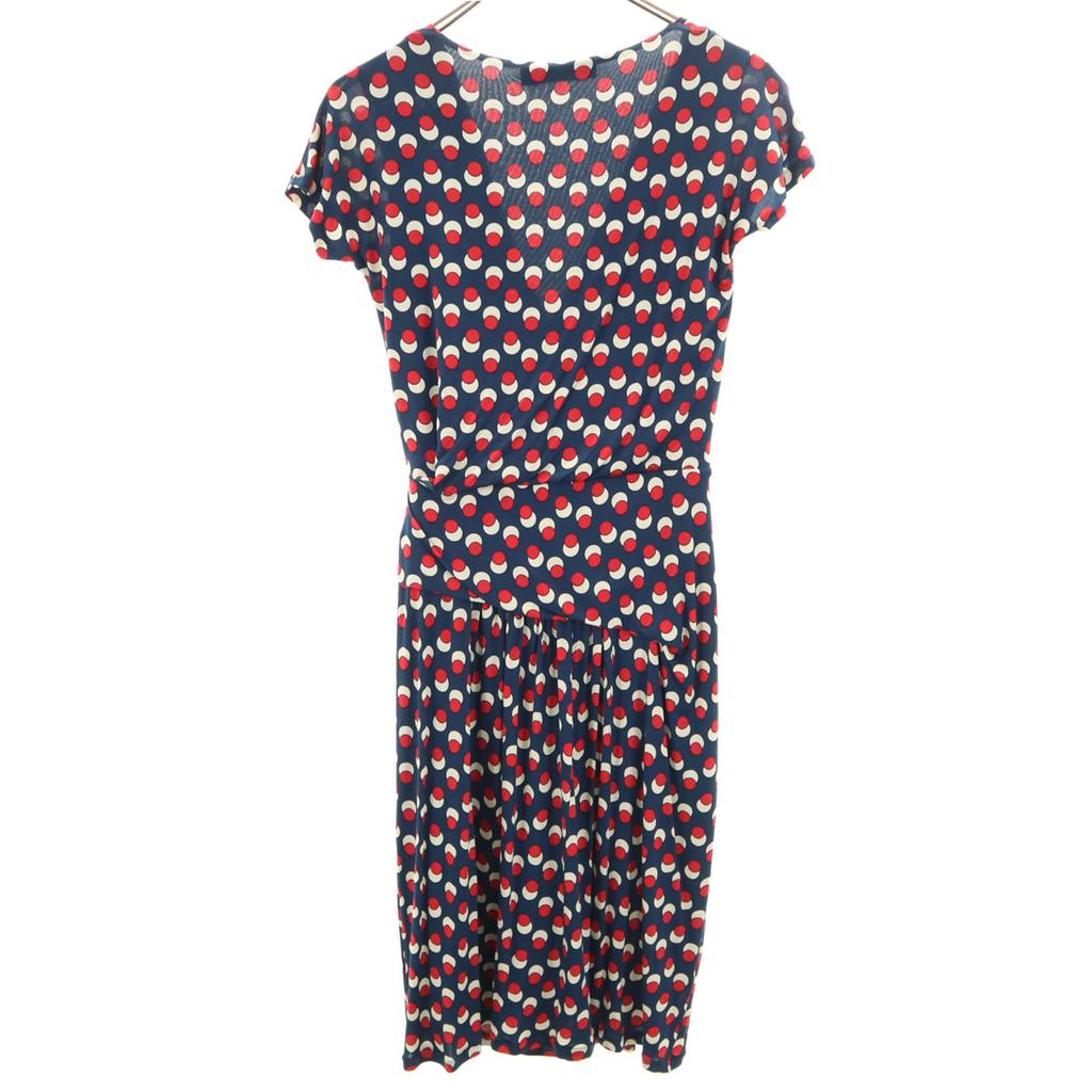 Max Mara Платье длиной до колена с рукавами-фонариками S Темно-синий Женский Б/у