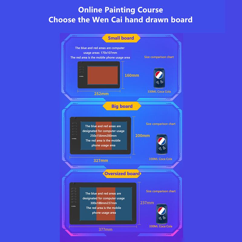 Графический планшет для рисования Цифровой планшет для письма Доска для рисования Для телефона Android Windows Mac Ноутбук для рисования Курс дизайна