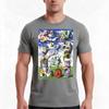 Flat Trippy Valley Tshirt Summer Casual Cotton Tee Oversized Streetwear Tops Vintage Graphic Print Loose Fit Short Sleeve