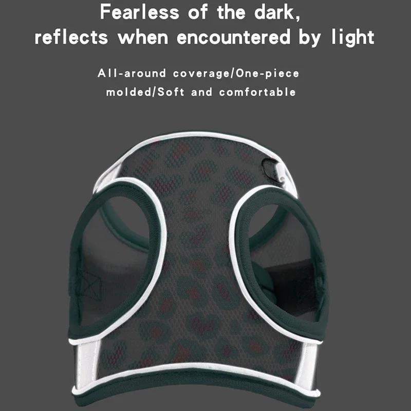 Кошка Собака Шлейка Жилет Нагрудная Веревка Комплект Регулируемая Шлейка Жилет для Питомца Дышащая Сетка Нагрудный Ремень для Маленьких Собак Кошек Принтованные Поводки