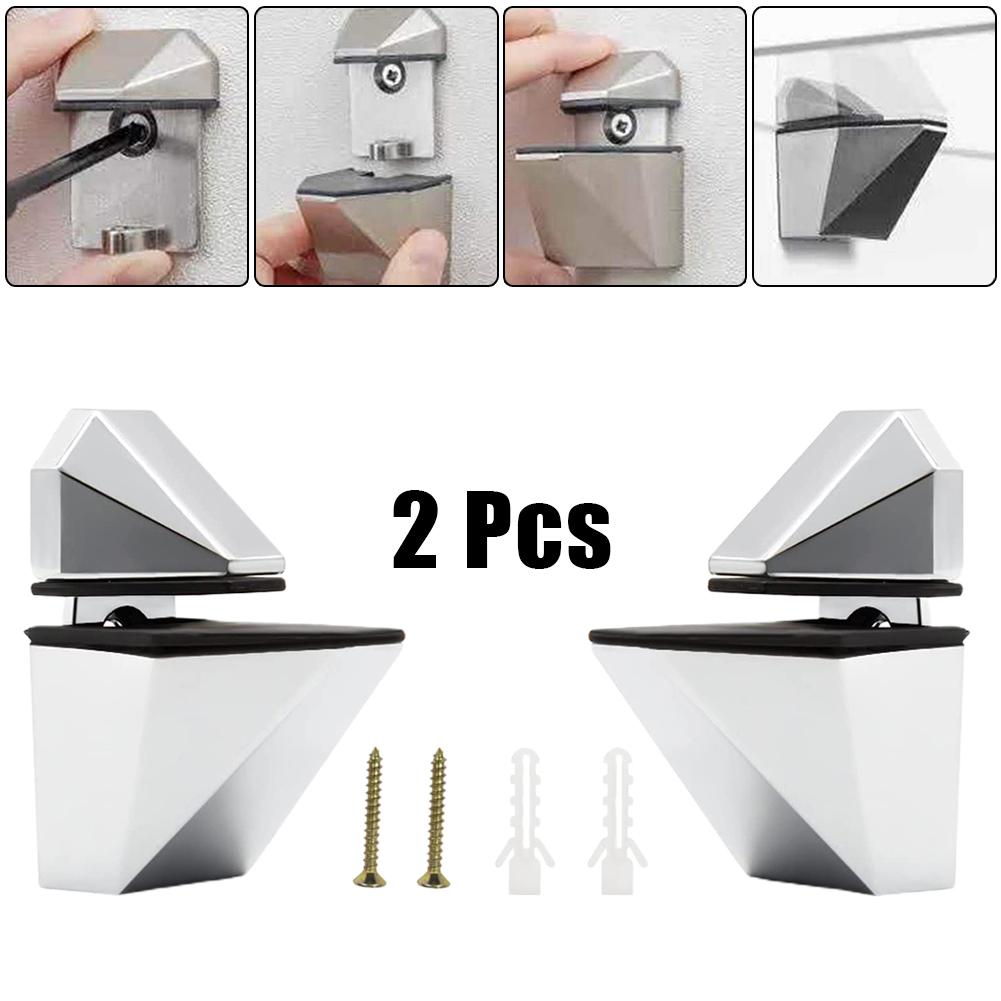 2/4 шт. кронштейны для крепления стеклянной полки, регулируемый зажим для полки, держатель кронштейна для стеклянной пластины на офисном столе, перегородка