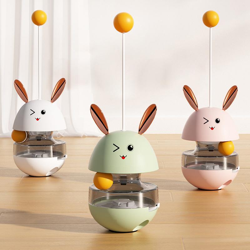 Интерактивная игрушка для кошек, диспенсер для еды, игрушки с катящимися шариками, забавная медленная кормушка для кошек, тренировочный мяч для IQ для котят